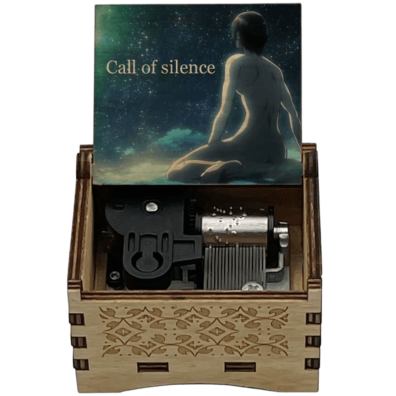 Boîte à musique Attaque des Titans, couvercle Call of Silence sur ciel étoilé