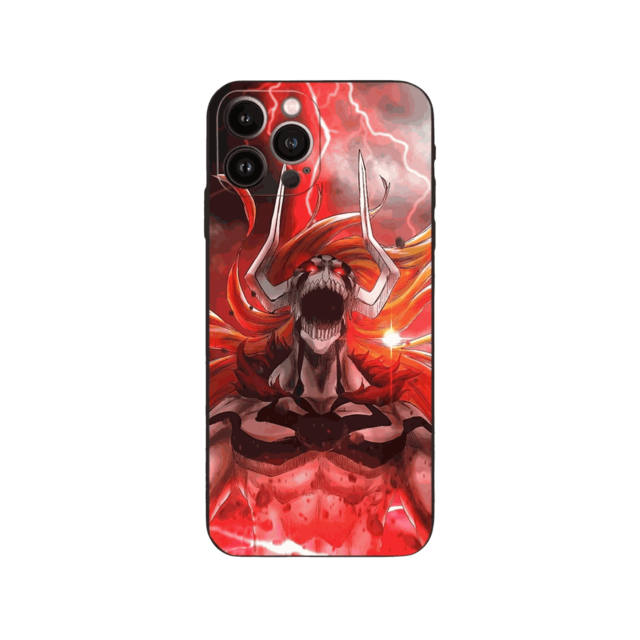 Coque iPhone Bleach – Ichigo Vasto Lorde, dominante rouge