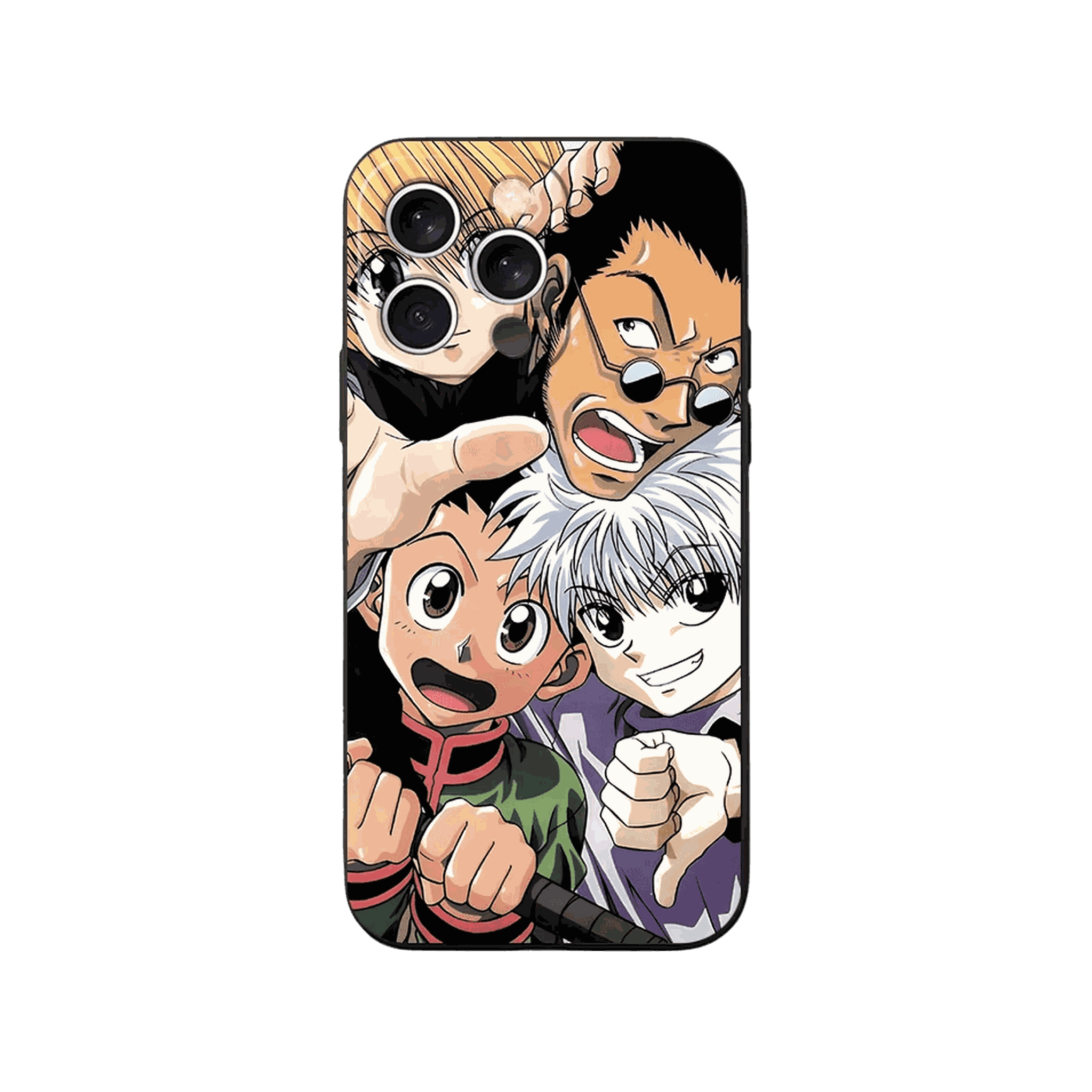 Coque iPhone Hunter x Hunter – Les Quatre Amis, dominante multicolore