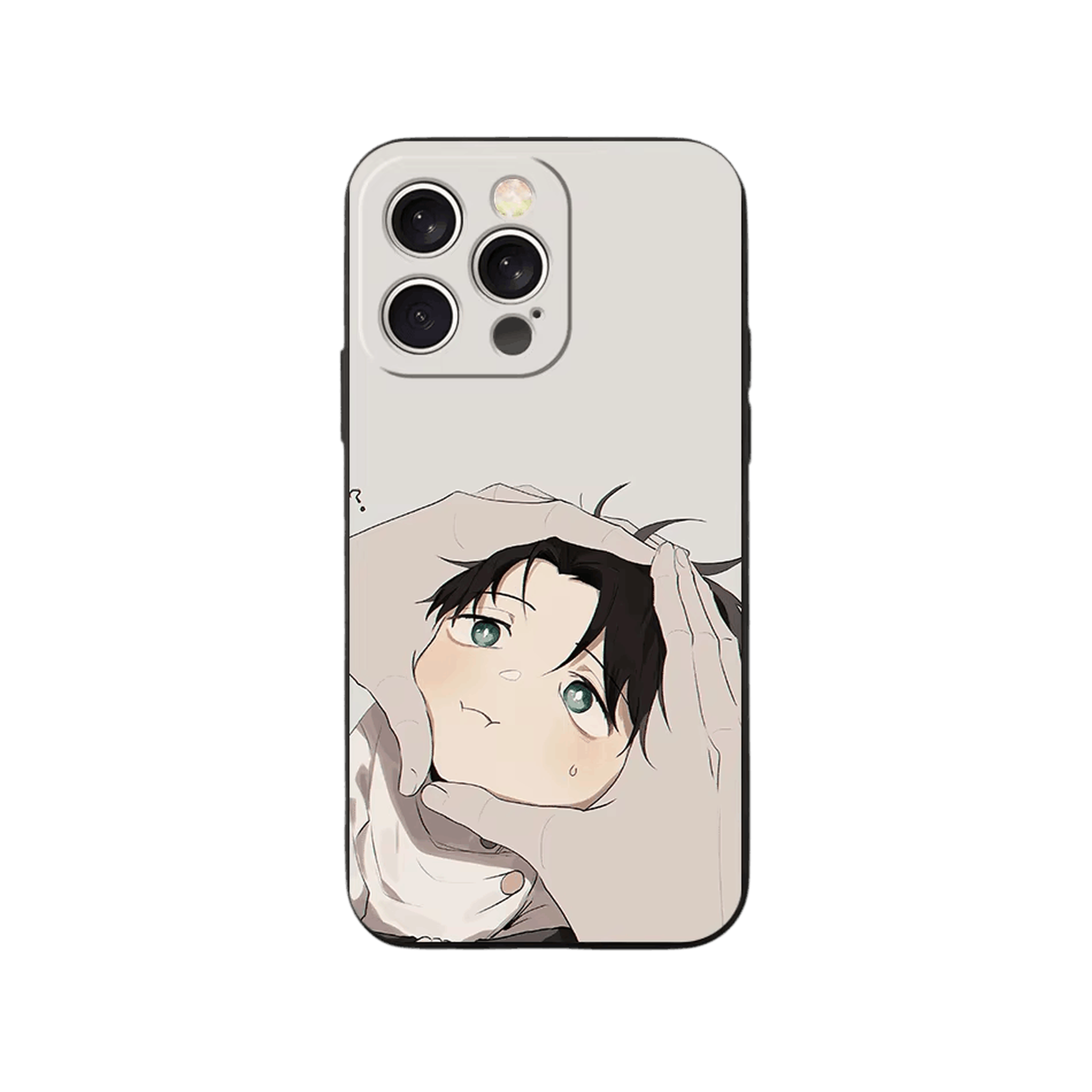 Coque iPhone Jujutsu Kaisen – Yuta au Réveil, dominante gris perle