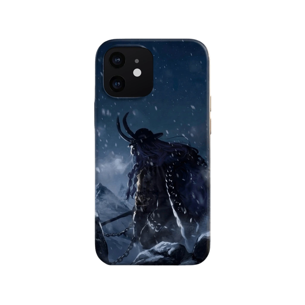 Coque iPhone One Piece Loki Prince d'Elbaf silicone givré