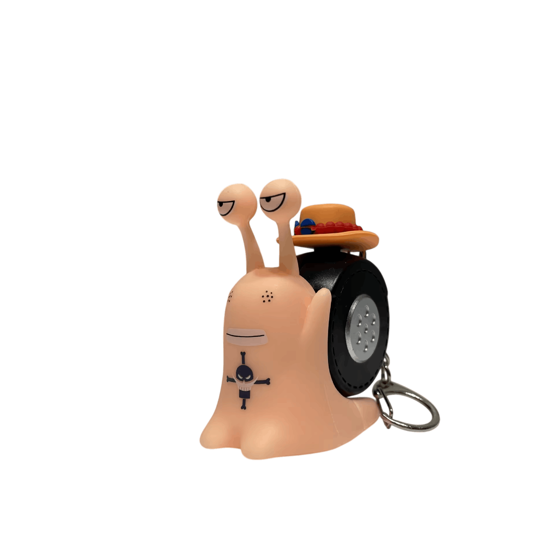 Den Den Mushi One Piece – Escargot Enregistreur, 2 Modèles — Chapeau orange