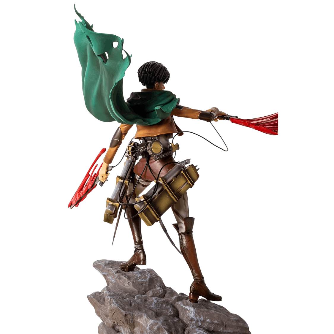 Figurine Livai Levi Ackerman combat cape Attaque des Titans - profil