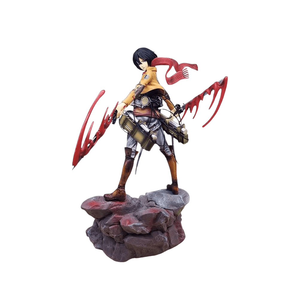 Figurine Mikasa Ackerman combat Attaque des Titans - face