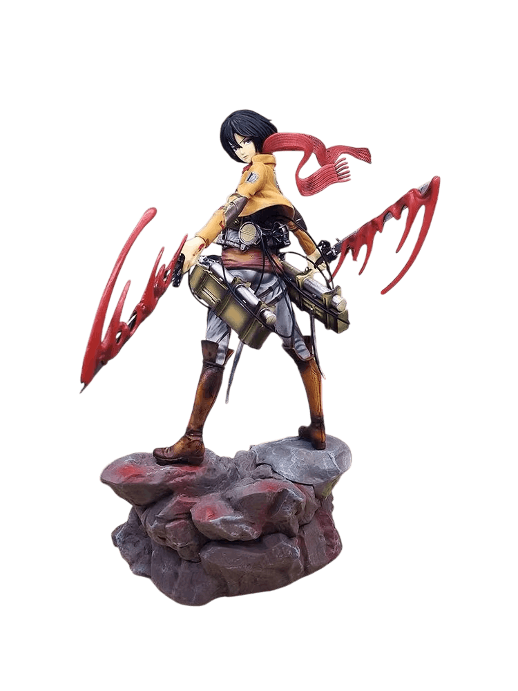 Figurine Mikasa Ackerman combat Attaque des Titans - face