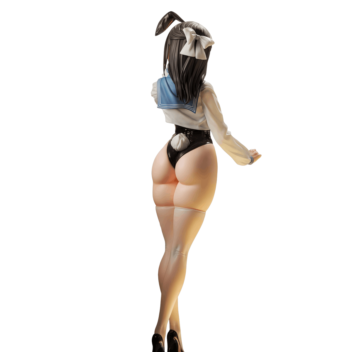 Figurine bishoujo en uniforme marin - vue de dos