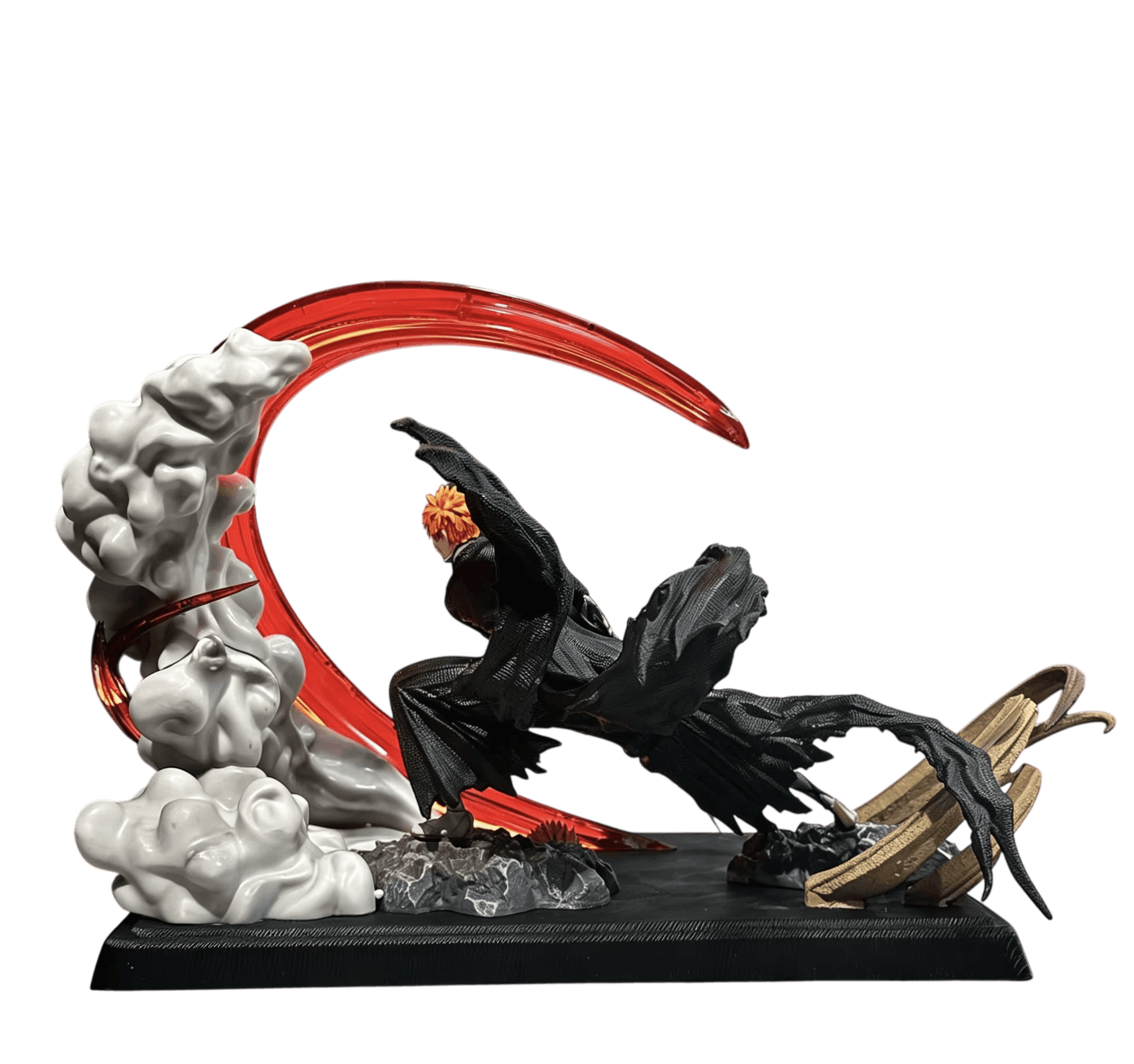 Figurine diorama Ichigo Bankai Getsuga Tensho vue de profil - Bleach