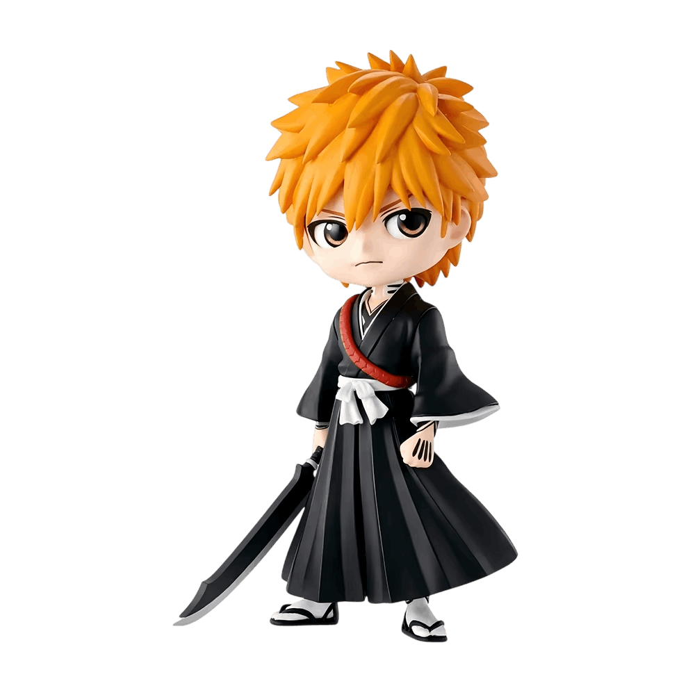 Figurine Bleach Ichigo Kurosaki en shihakusho avec Zangetsu - face