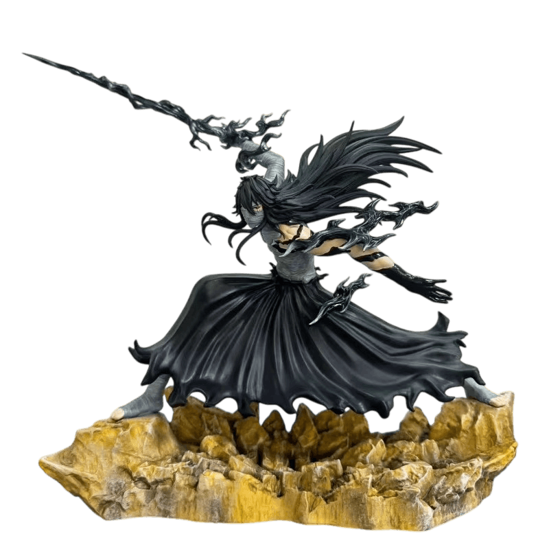 Figurine Ichigo Mugetsu lame noire brandie cheveux noirs - Bleach