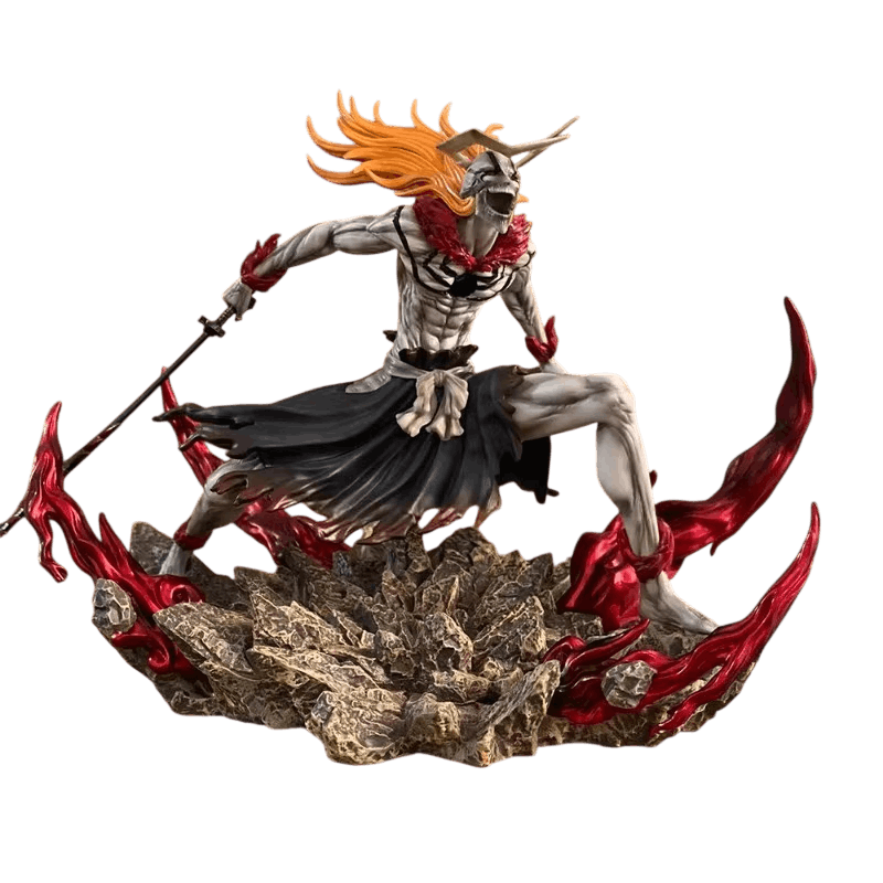 Figurine Ichigo Vasto Lorde hurlant sabre en main gerbes rouges - Bleach
