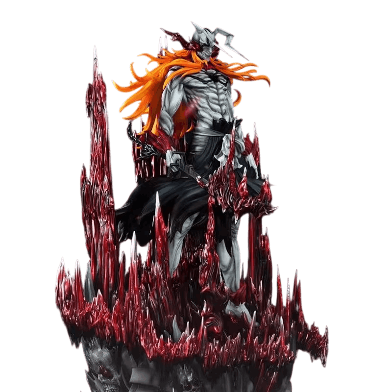 Figurine Ichigo Vasto Lorde masque cornu vue rapprochée - Bleach