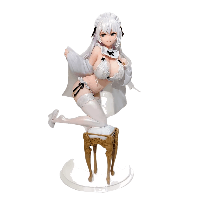 Figurine Bonita en lingerie blanche - face