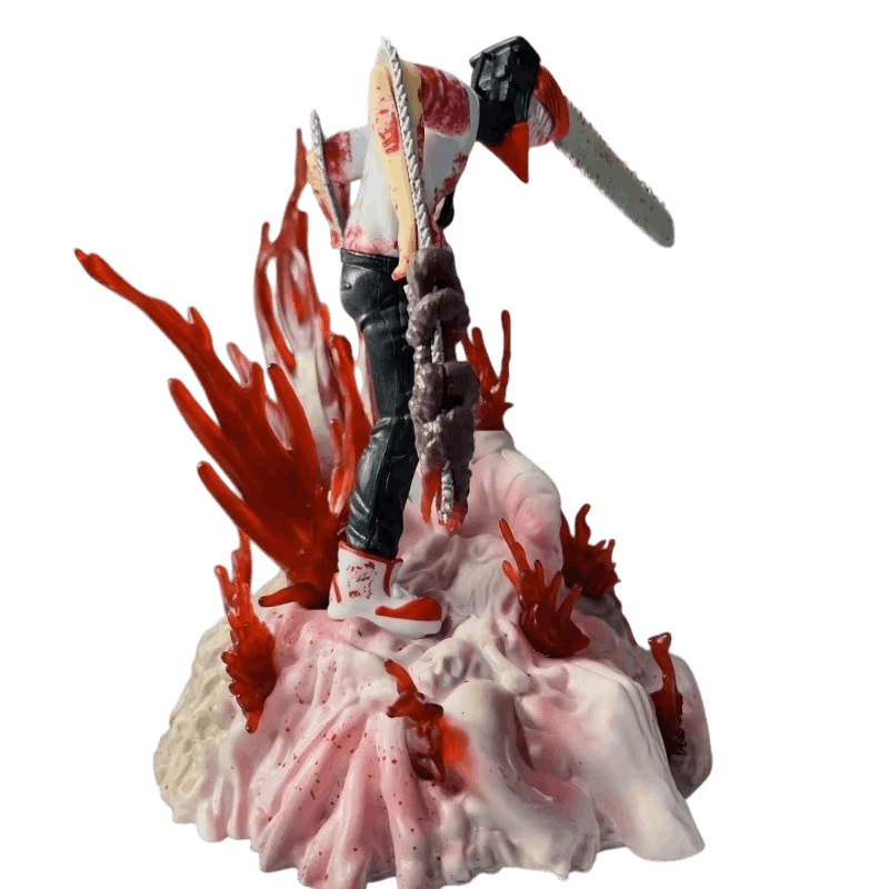 Figurine Denji Chainsaw Man vue arrière corde d'ouverture - Chainsaw Man