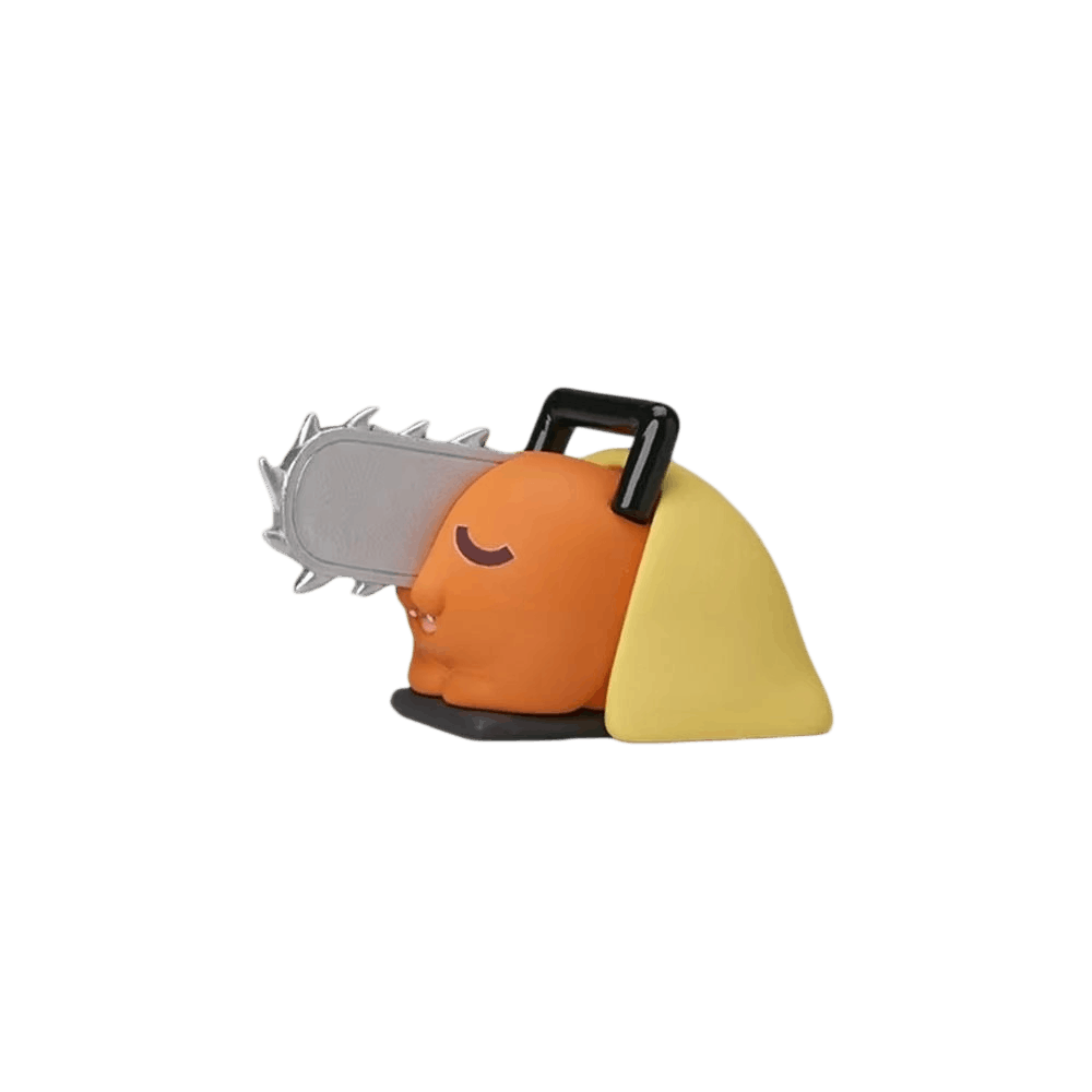 Figurine chibi Pochita de Chainsaw Man allongé - face