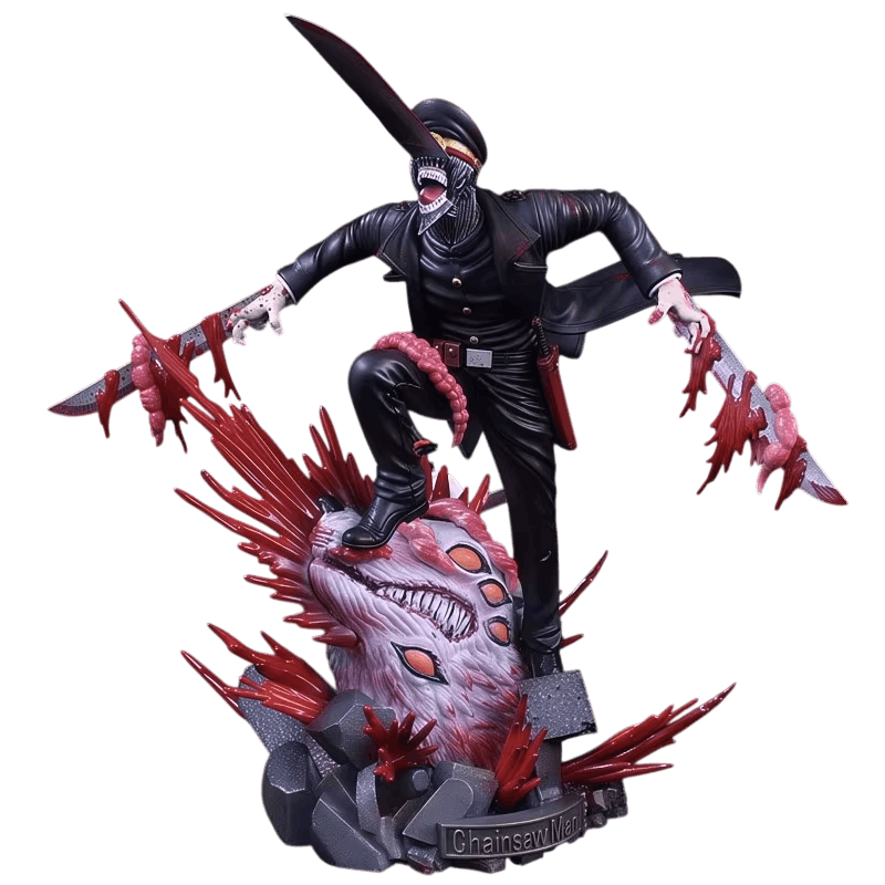 Figurine Samurai Sword lames aux bras sur le fléau à terre - Chainsaw Man
