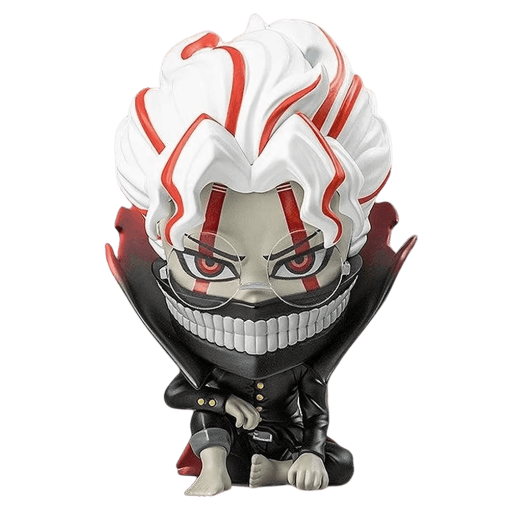 Figurine chibi Okarun transformé Dandadan assis - face