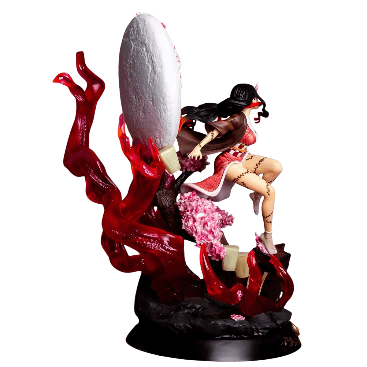 Figurine Nezuko Kamado lune Demon Slayer - profil