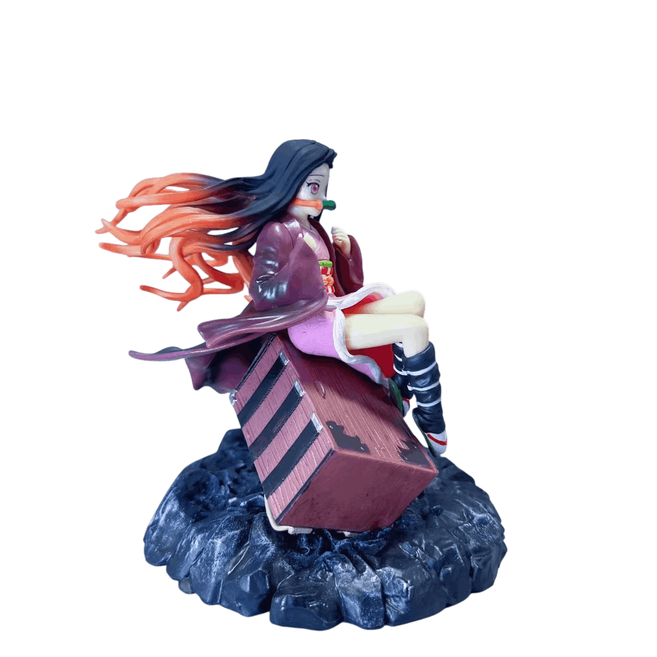 Figurine Nezuko aux sakuras Demon Slayer - profil