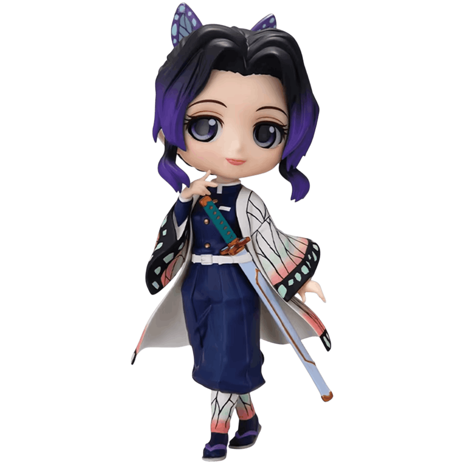 Figurine Demon Slayer Shinobu Kochō et son haori aux ailes de papillon - face