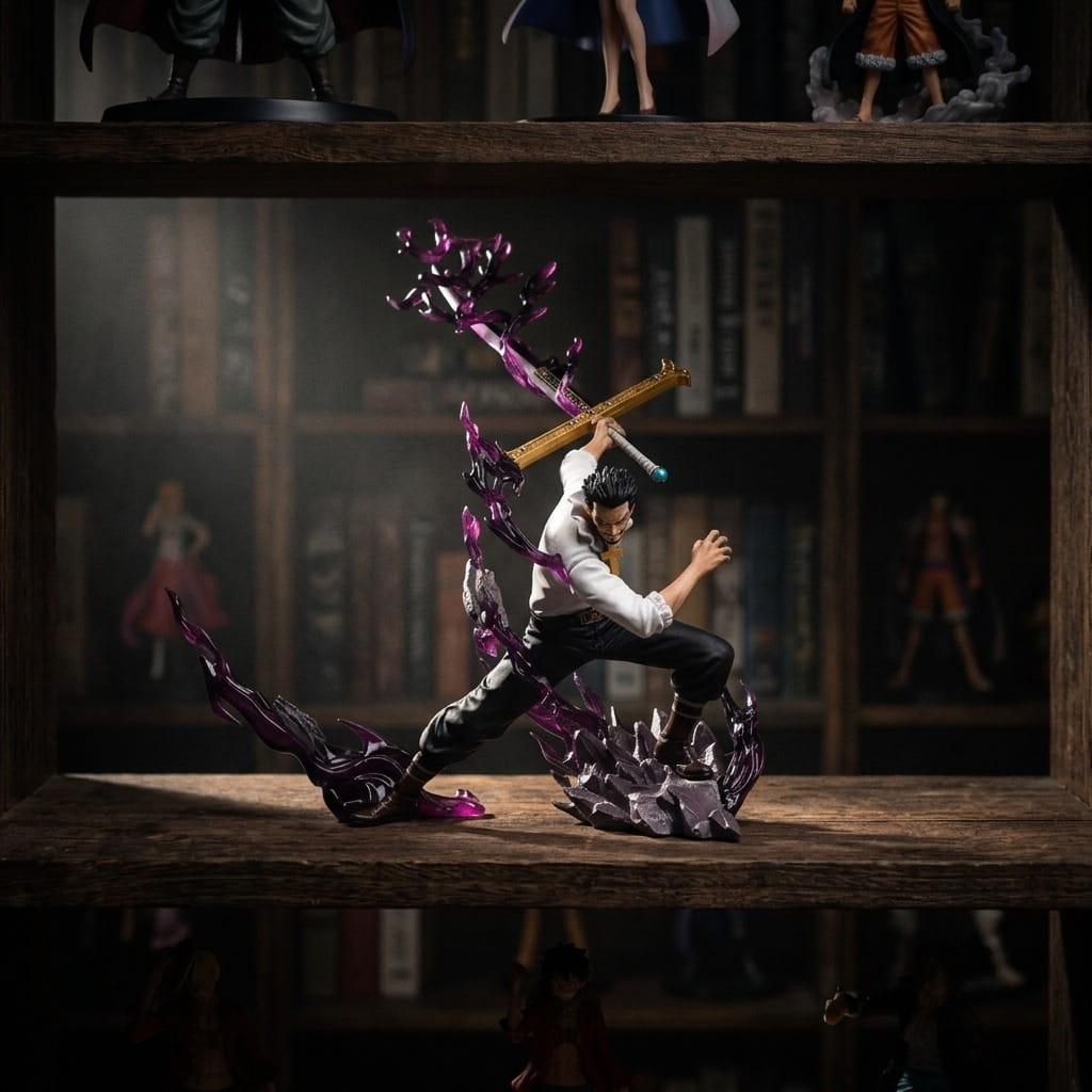 Figurine Dracule Mihawk One Piece présentation