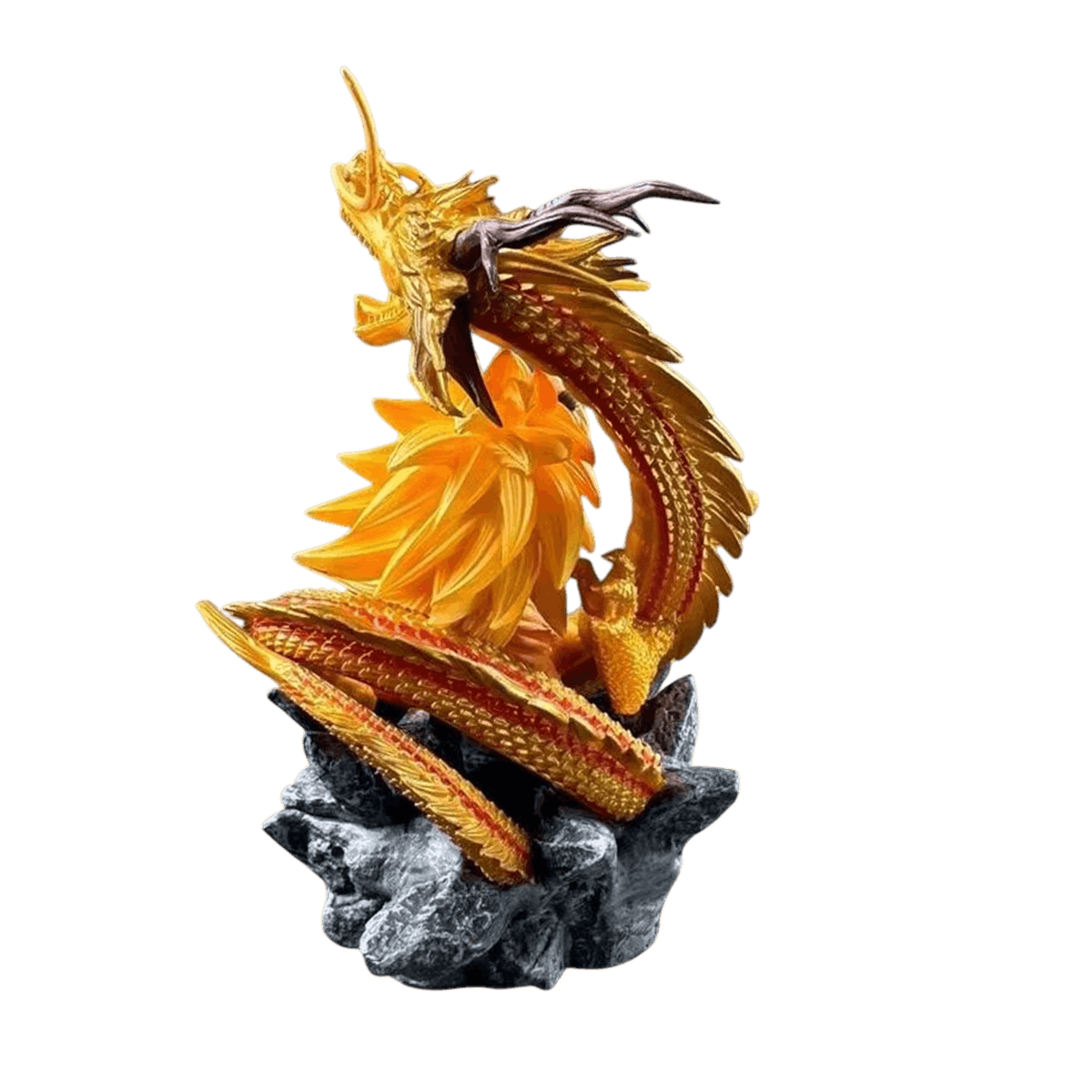 Figurine Goku Super Saiyan 3 dragon dore Dragon Ball - details