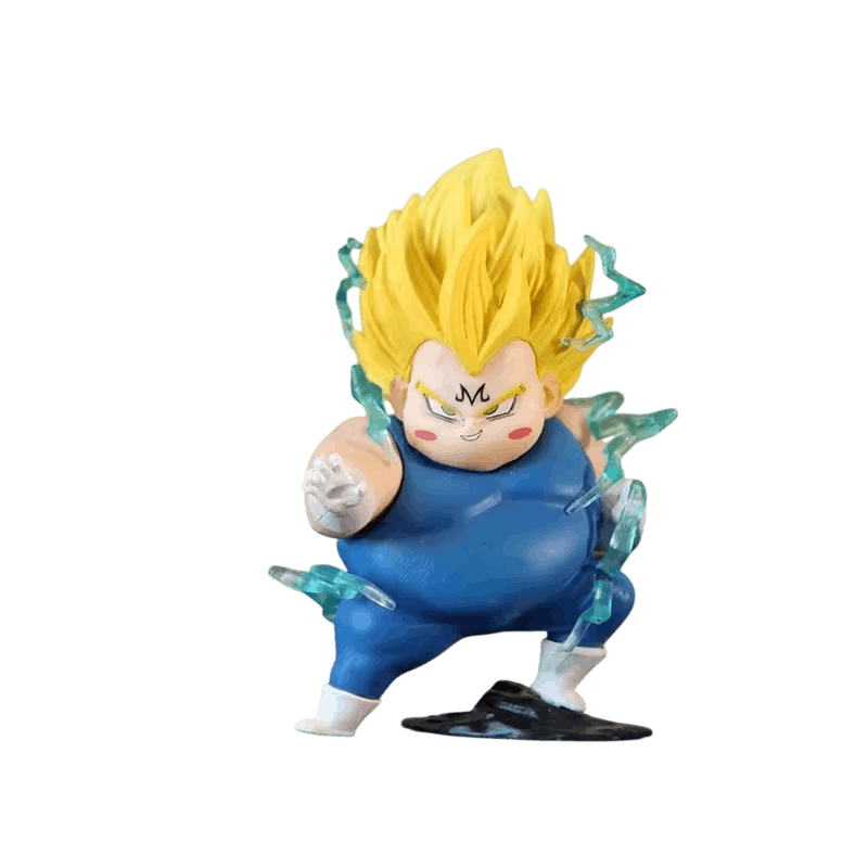 Figurine Dragon Ball Majin Vegeta version ronde 7,5 cm - face