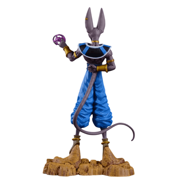 Figurine Beerus Dragon Ball Super - corps entier et orbe de destruction