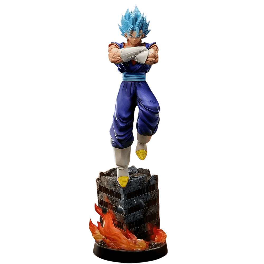 Figurine Vegetto Blue bras croises Dragon Ball - face