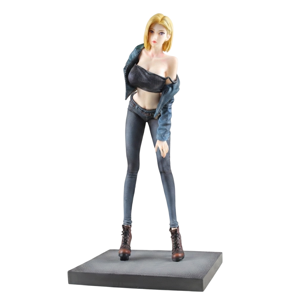 Figurine C-18 tenue casual veste en jean - Dragon Ball Z