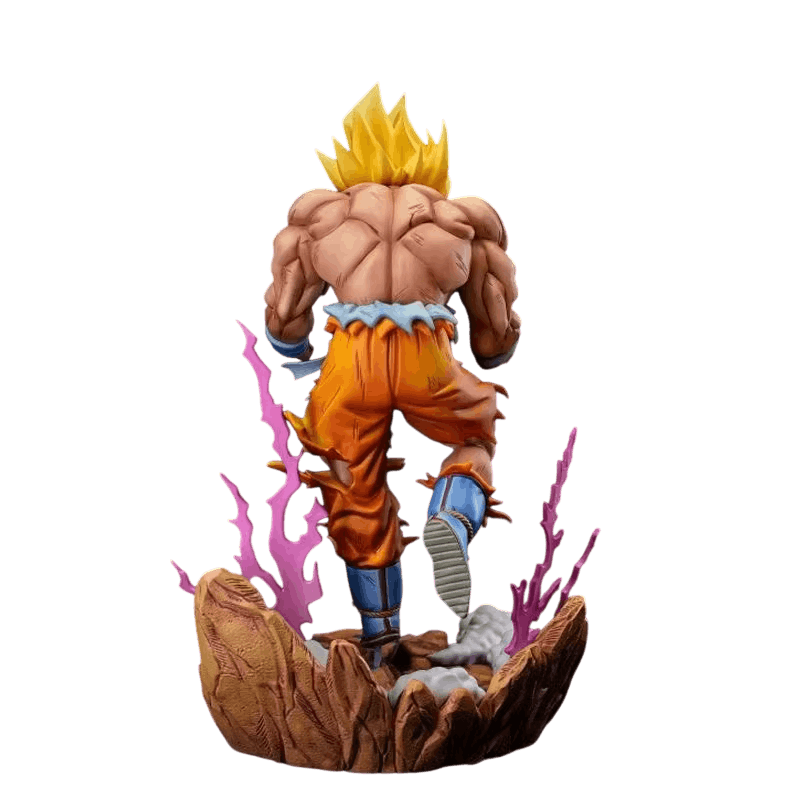 Figurine Goku Super Saiyan aura explosive Dragon Ball Z - profil