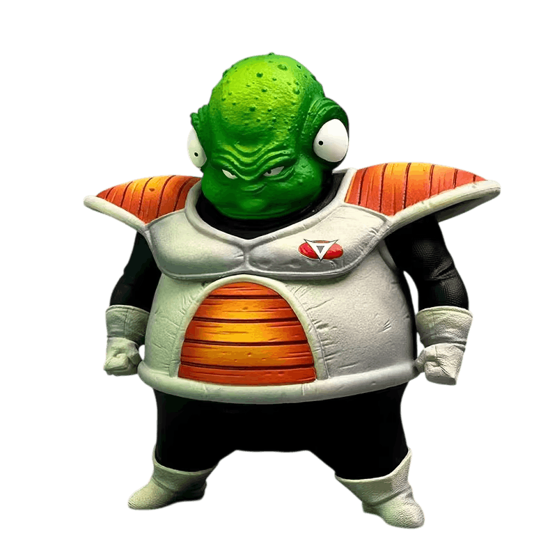 Figurine Guldo détourée sur fond noir, vue de face, debout sur ses deux pieds