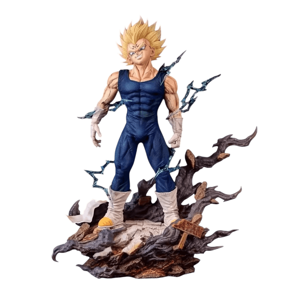 Figurine Majin Vegeta dechaine Dragon Ball Z - face