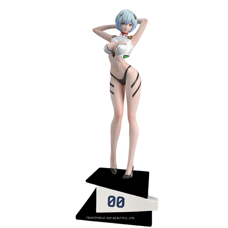 Figurine Rei Ayanami Evangelion - face et socle 00