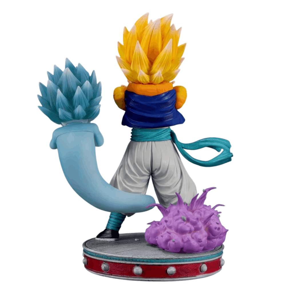Figurine Gotenks fantôme kamikaze détails du socle