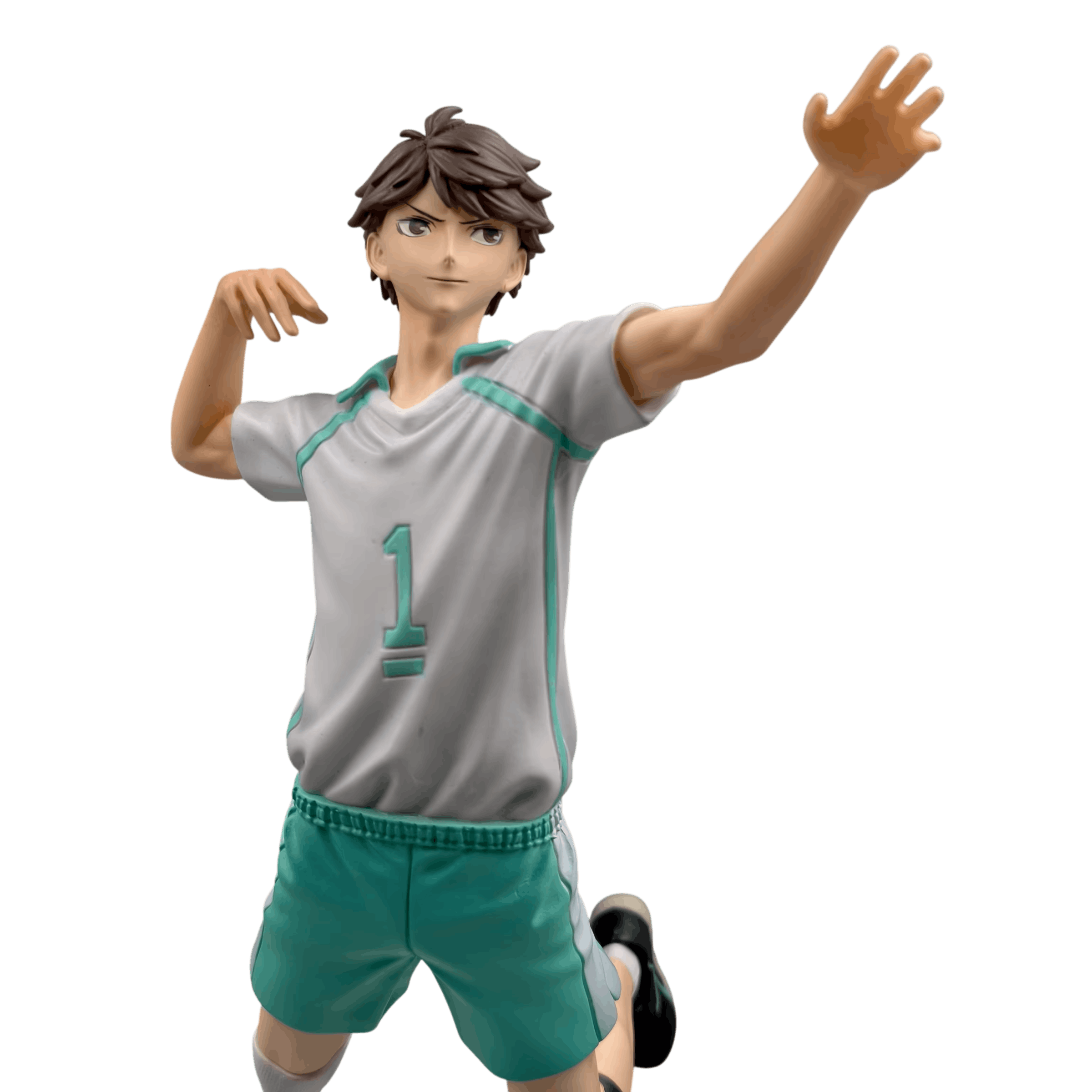 Figurine Oikawa Tooru vue arrière socle tourbillon - Haikyû!!