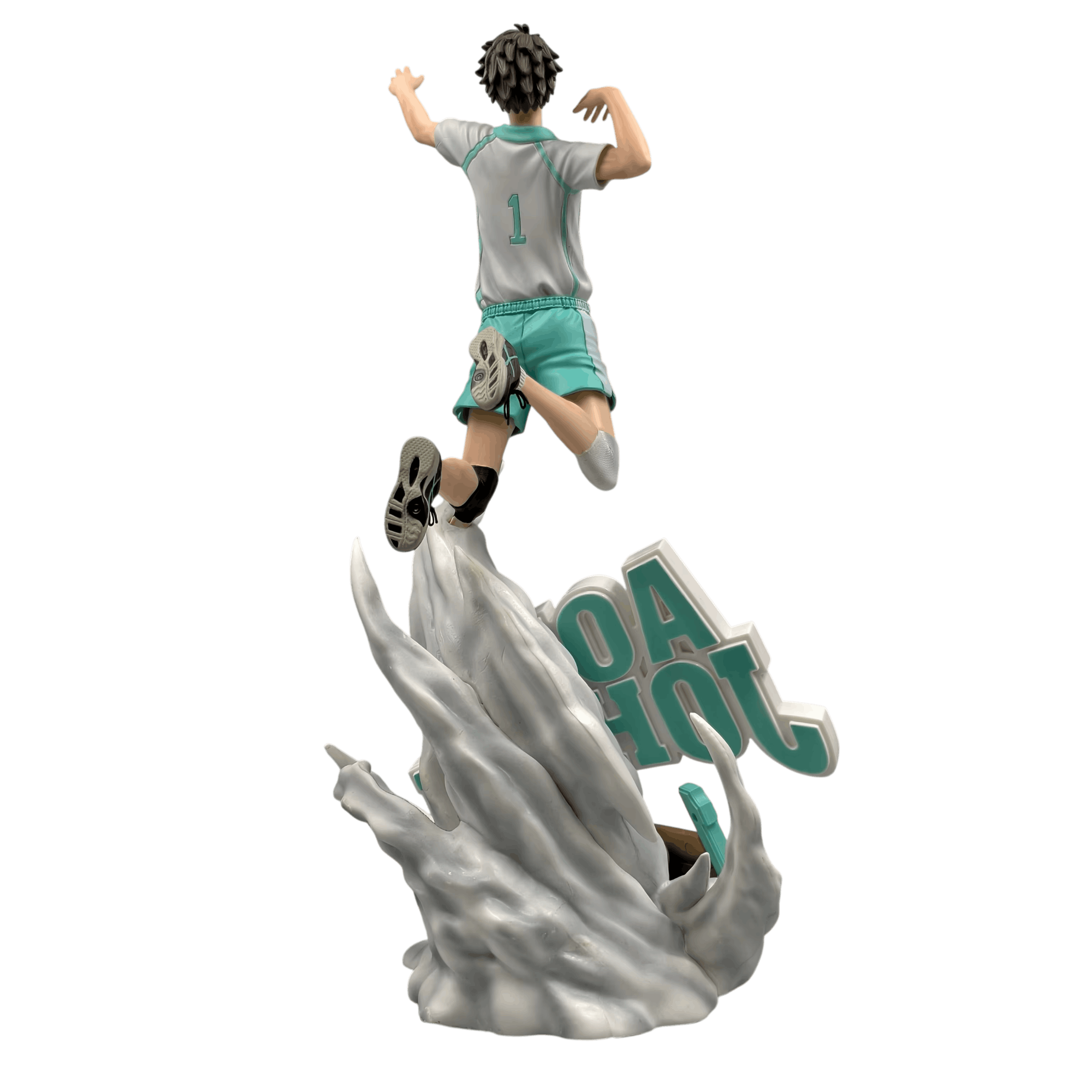 Figurine Oikawa Tooru vue de profil en plein saut - Haikyû!!