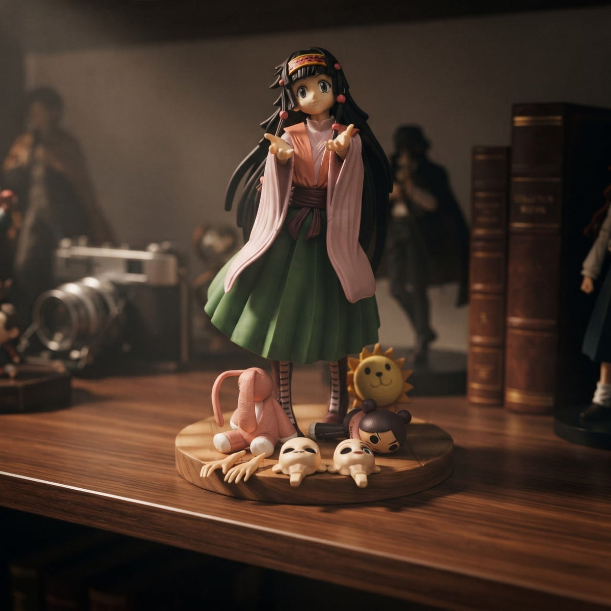 Figurine Hunter x Hunter – Alluka Zoldyck 24 cm, exposée sur une étagère (décor non inclus)