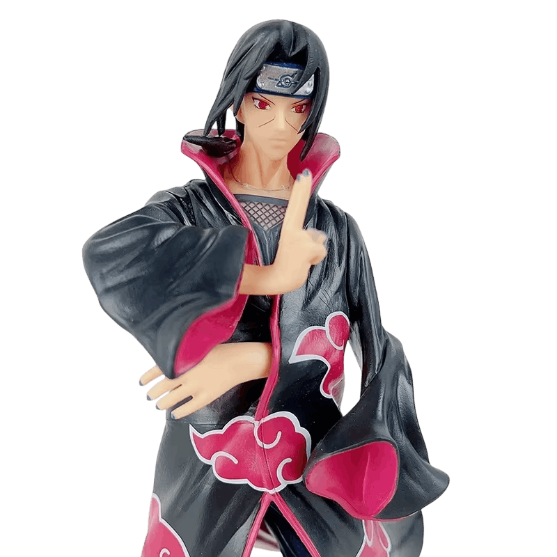 Figurine Naruto Itachi détails du manteau nuages rouges