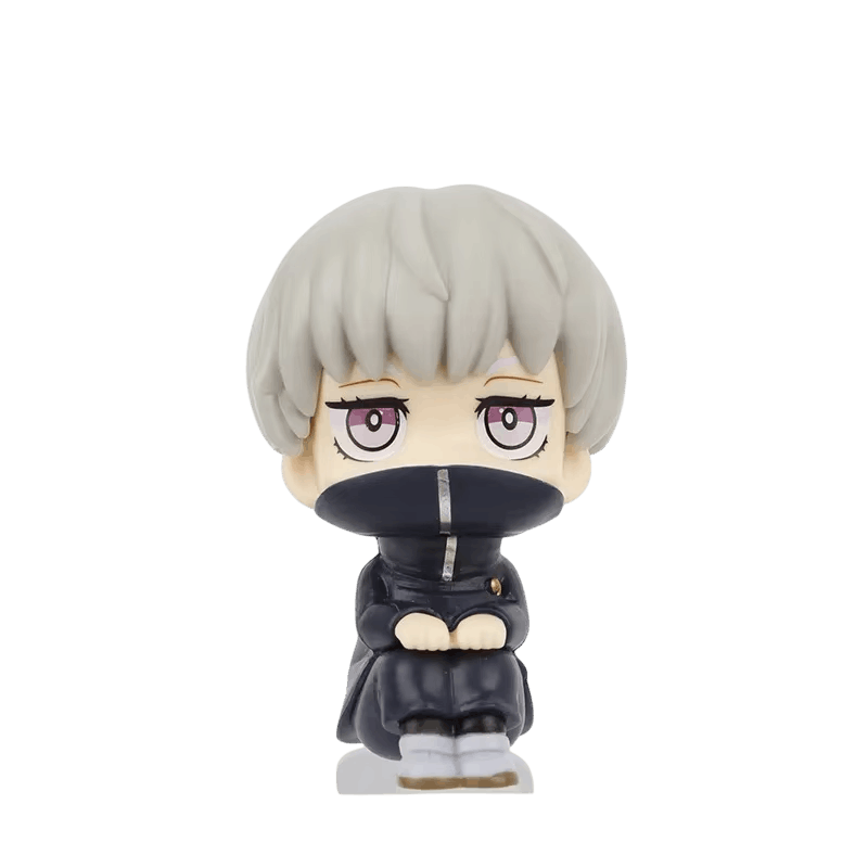 Figurine chibi Toge Inumaki Jujutsu Kaisen 10 cm assis en tailleur - face