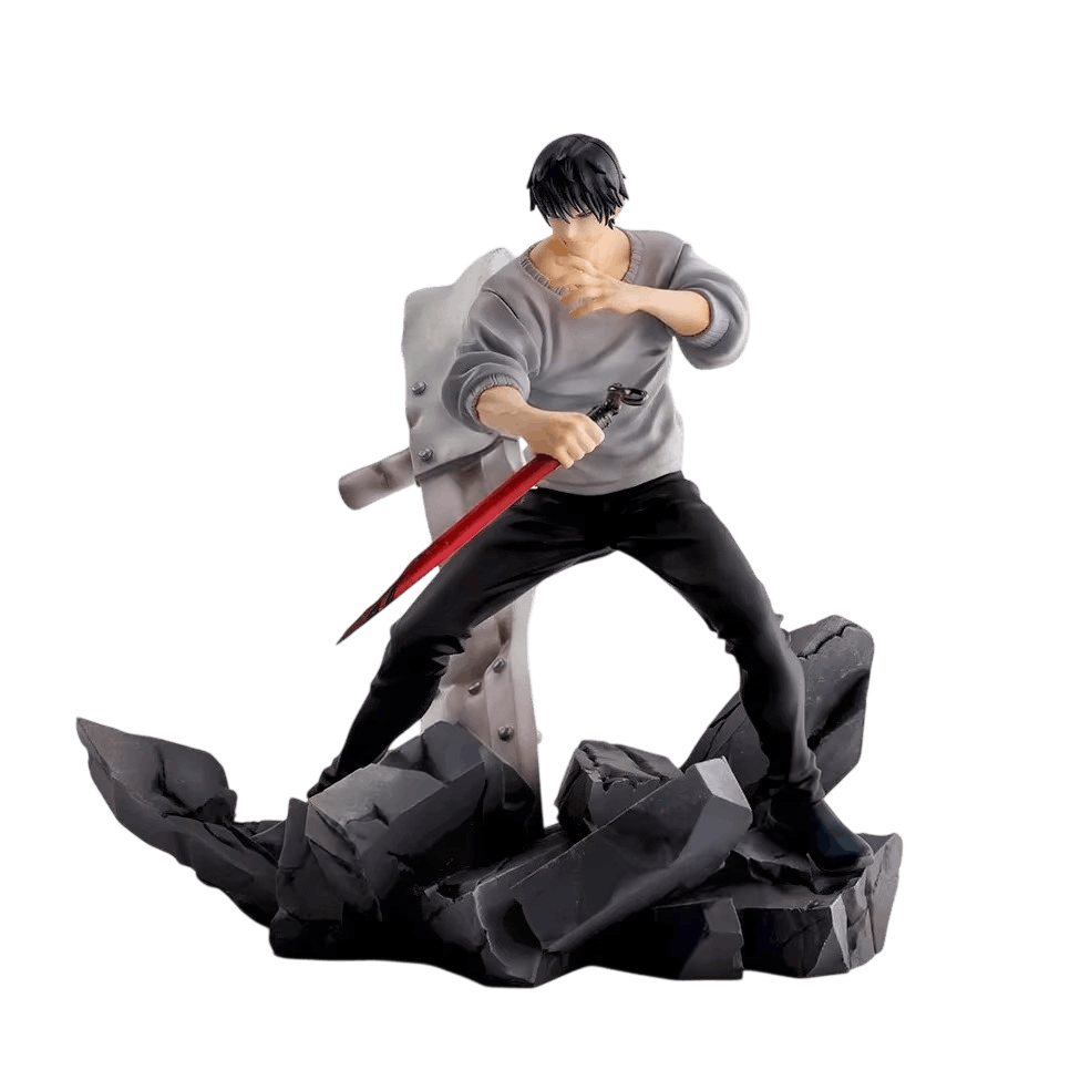 Figurine Toji Fushiguro lance inversee Jujutsu Kaisen - face