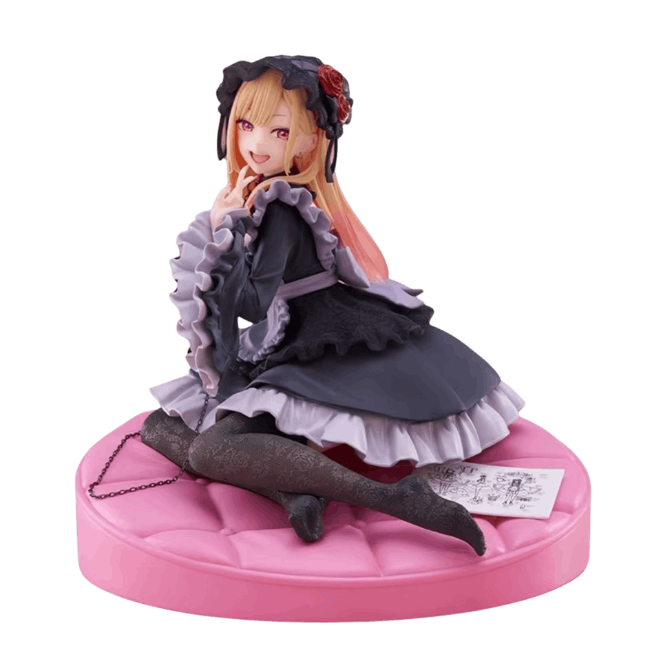 Figurine Marin Kitagawa robe gothique assise My Dress-Up Darling - trois quarts