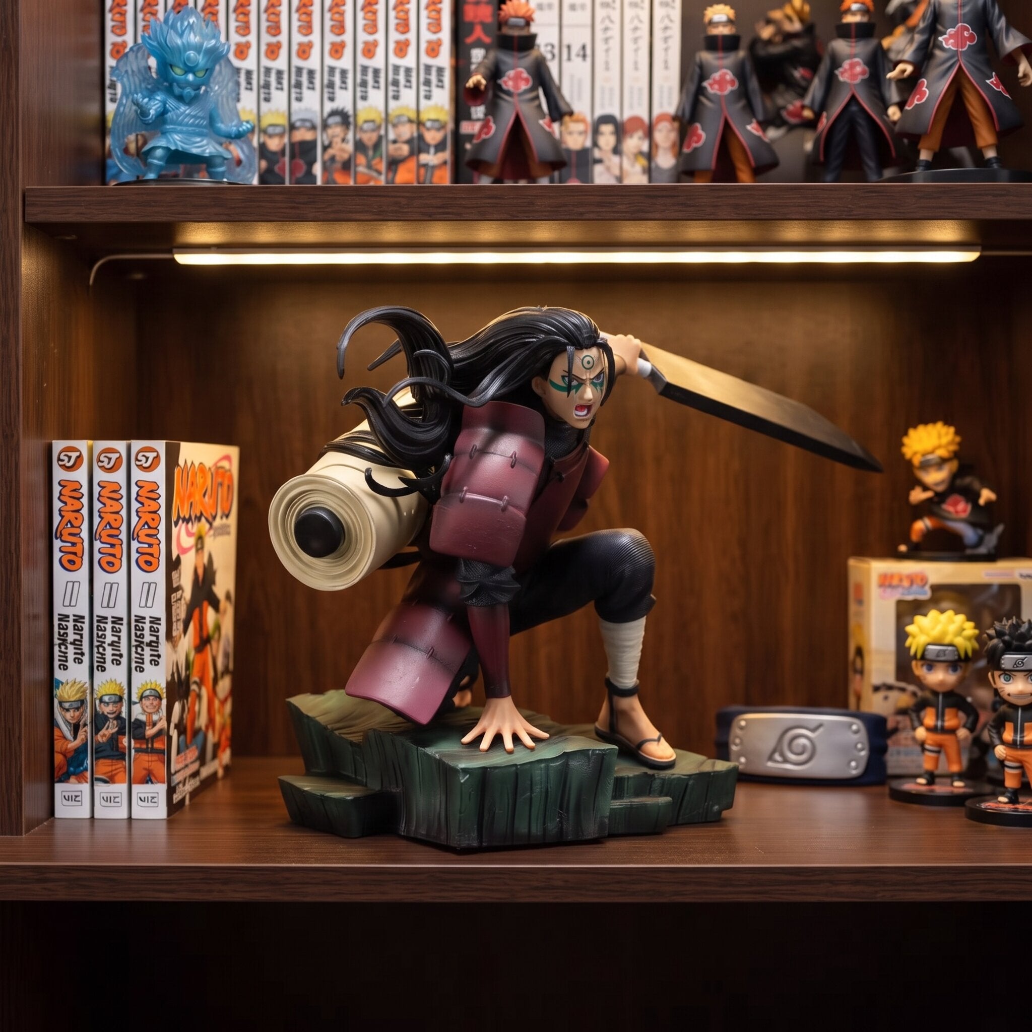 Figurine Hashirama Senju Premier Hokage Naruto - exposee sur une etagere (decor non inclus)