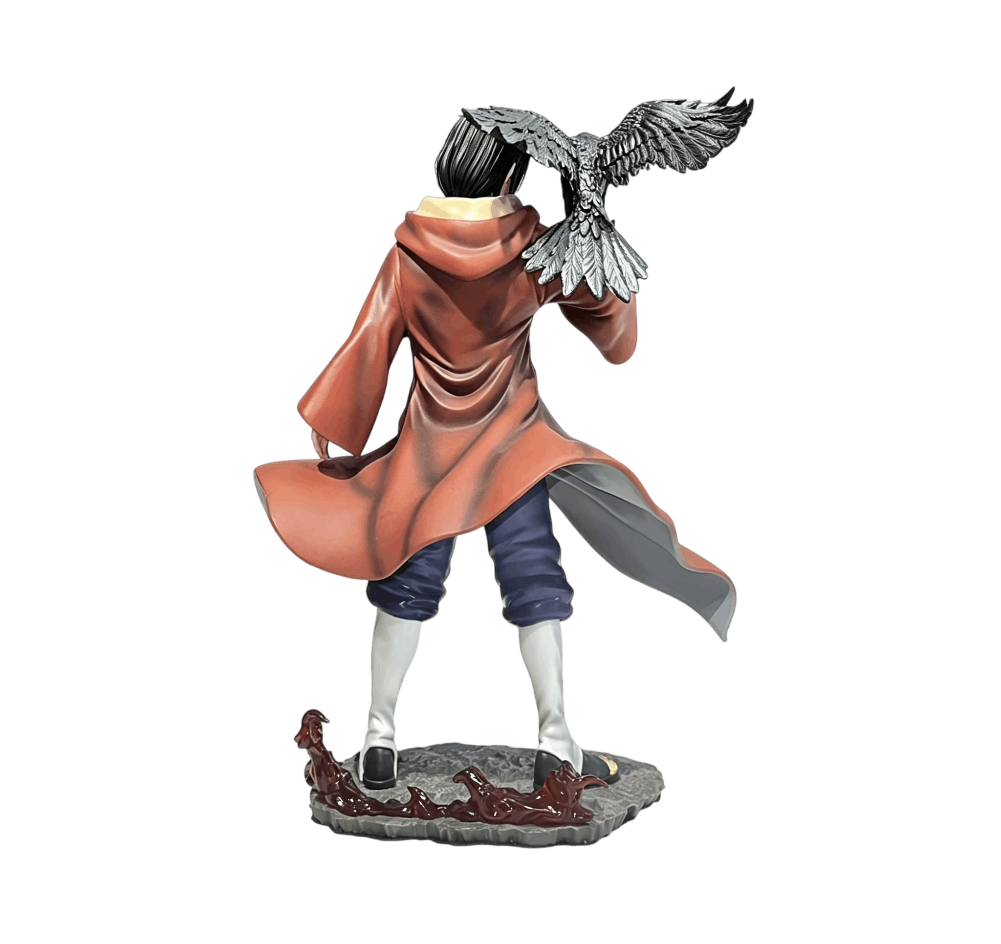 Figurine Itachi Uchiha Edo Tensei vue de dos cape de ressuscité - Naruto