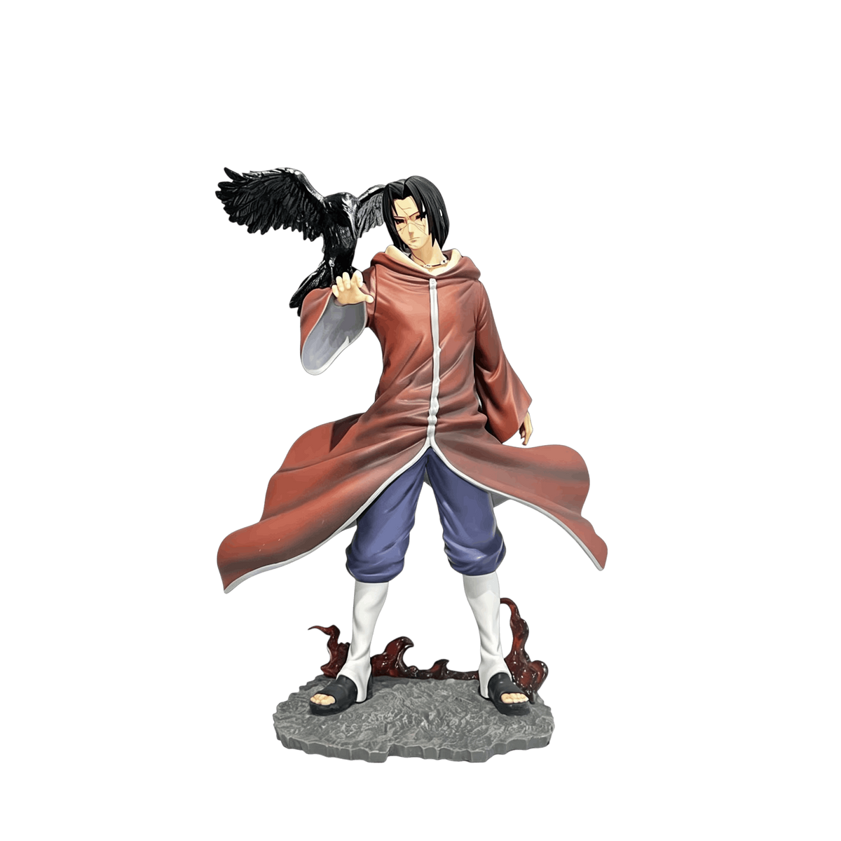 Figurine Itachi Uchiha Edo Tensei avec corbeau vue de face - Naruto