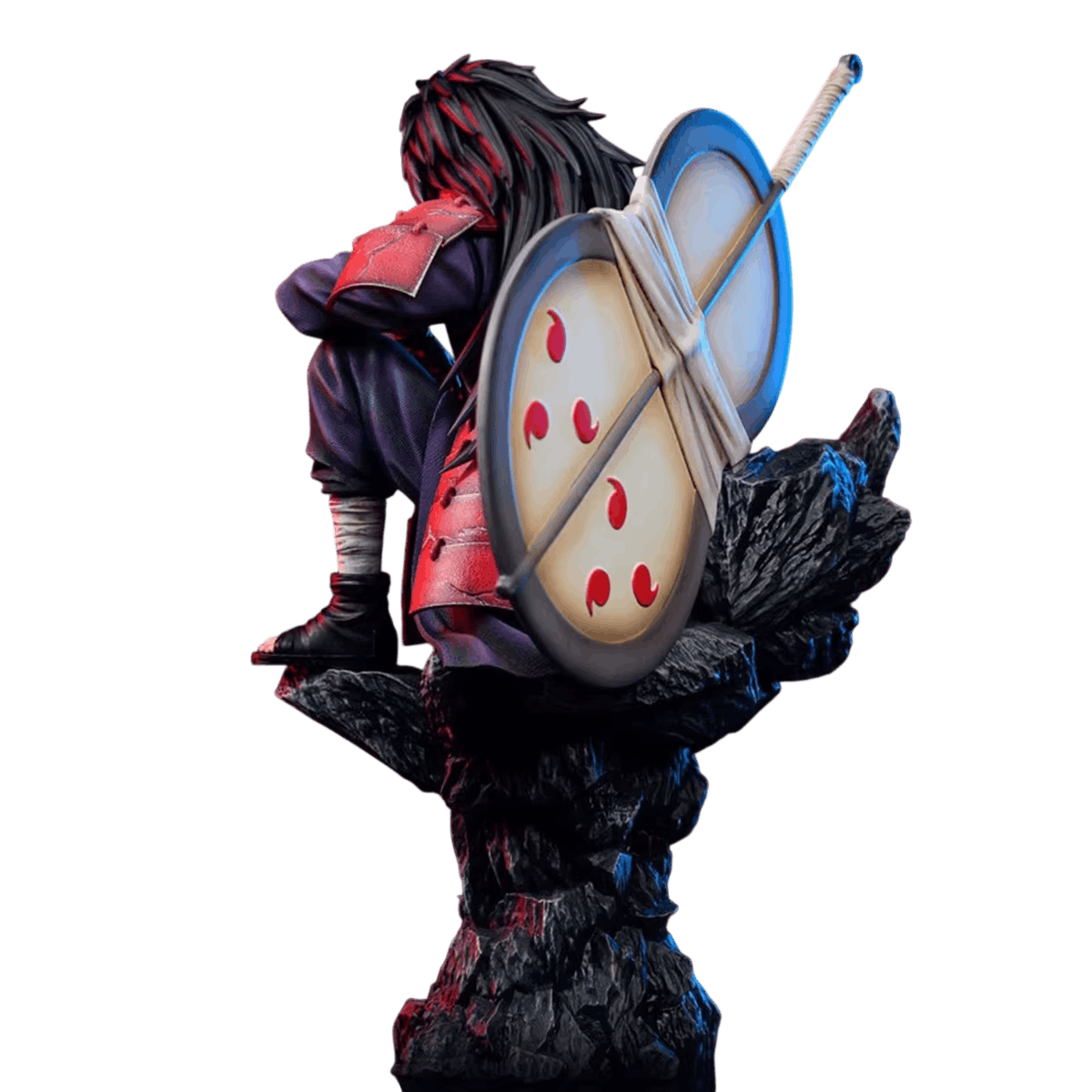 Figurine Madara Uchiha trone - details