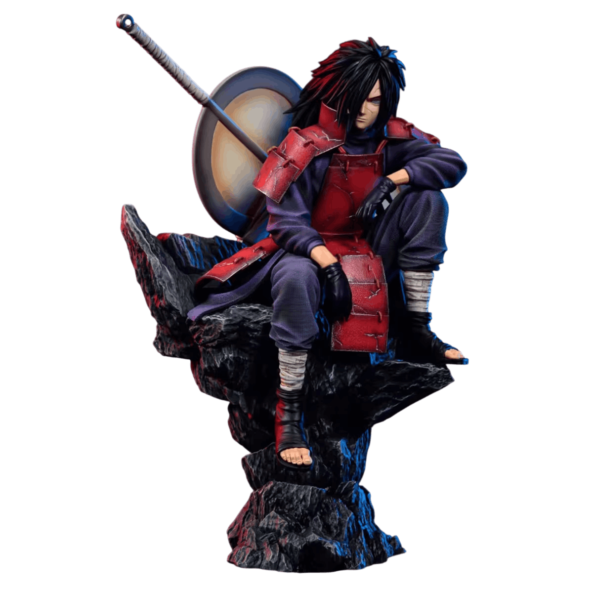 Figurine Madara Uchiha trone - face