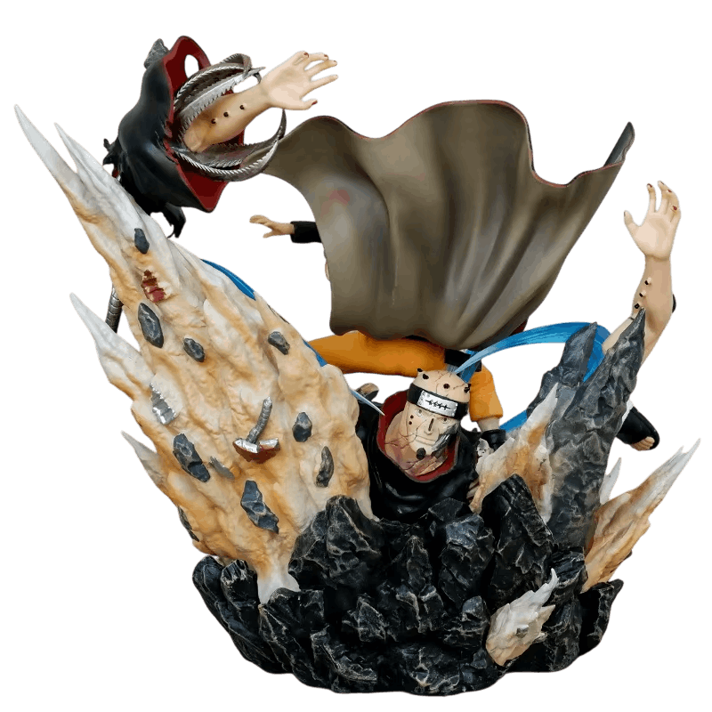 Figurine diorama Naruto contre Pain - details