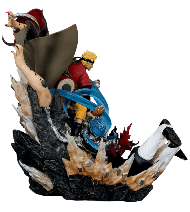 Figurine diorama Naruto contre Pain - profil