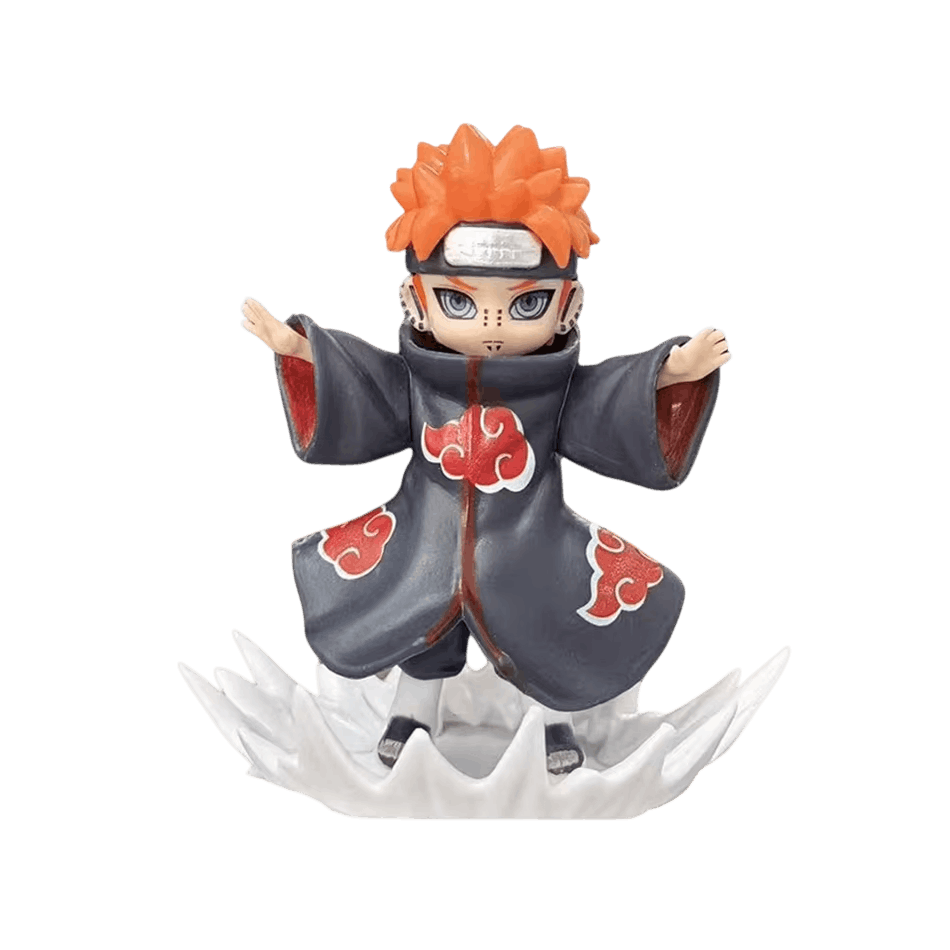 Figurine chibi Naruto Pain Akatsuki bras écartés - face