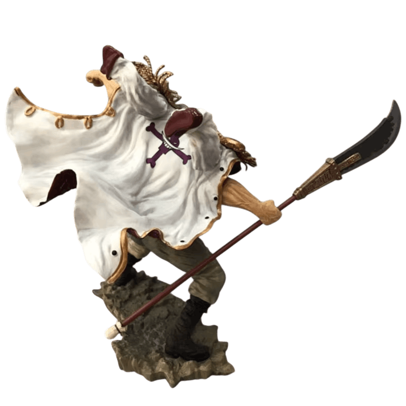 Figurine Edward Newgate (One Piece), 25 cm, moustache en croissant et bandana sculptés — détourée, vue sans décor.